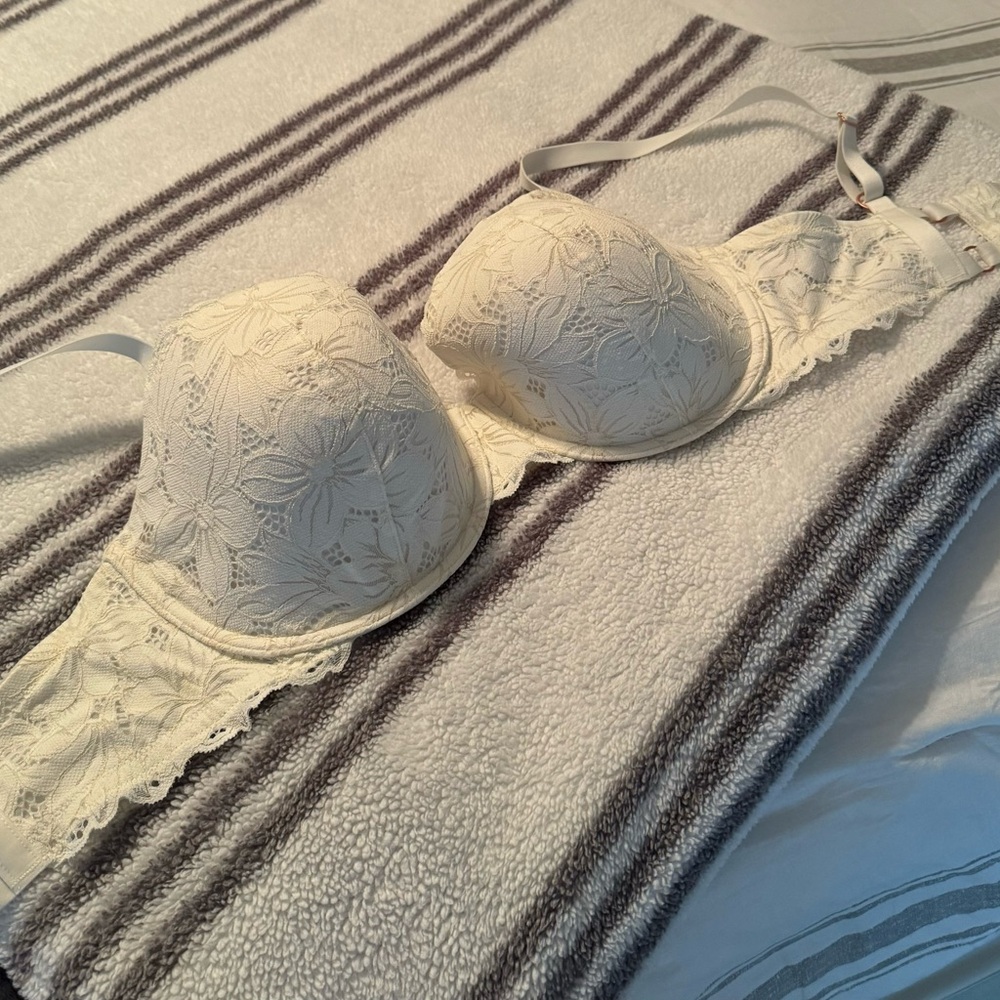 Aerie white/cream bra worn one time with my wedding dress. Like brand new
